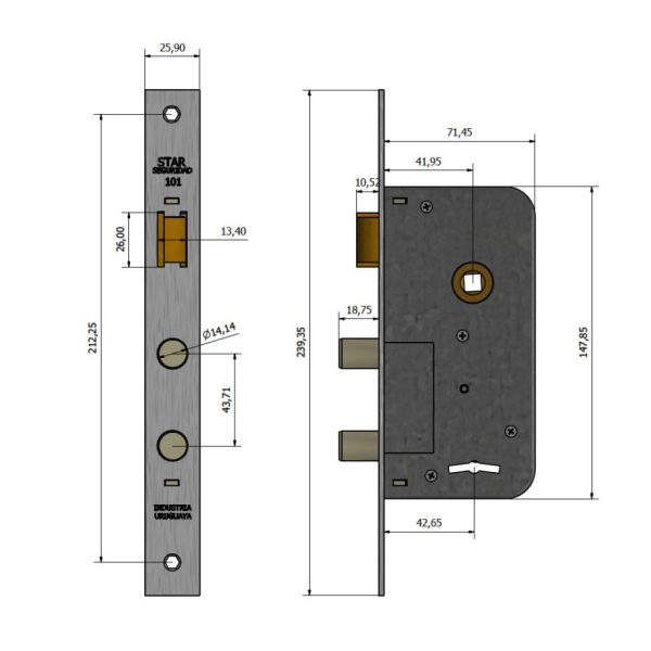 Cerradura Star 101 - Imagen 2