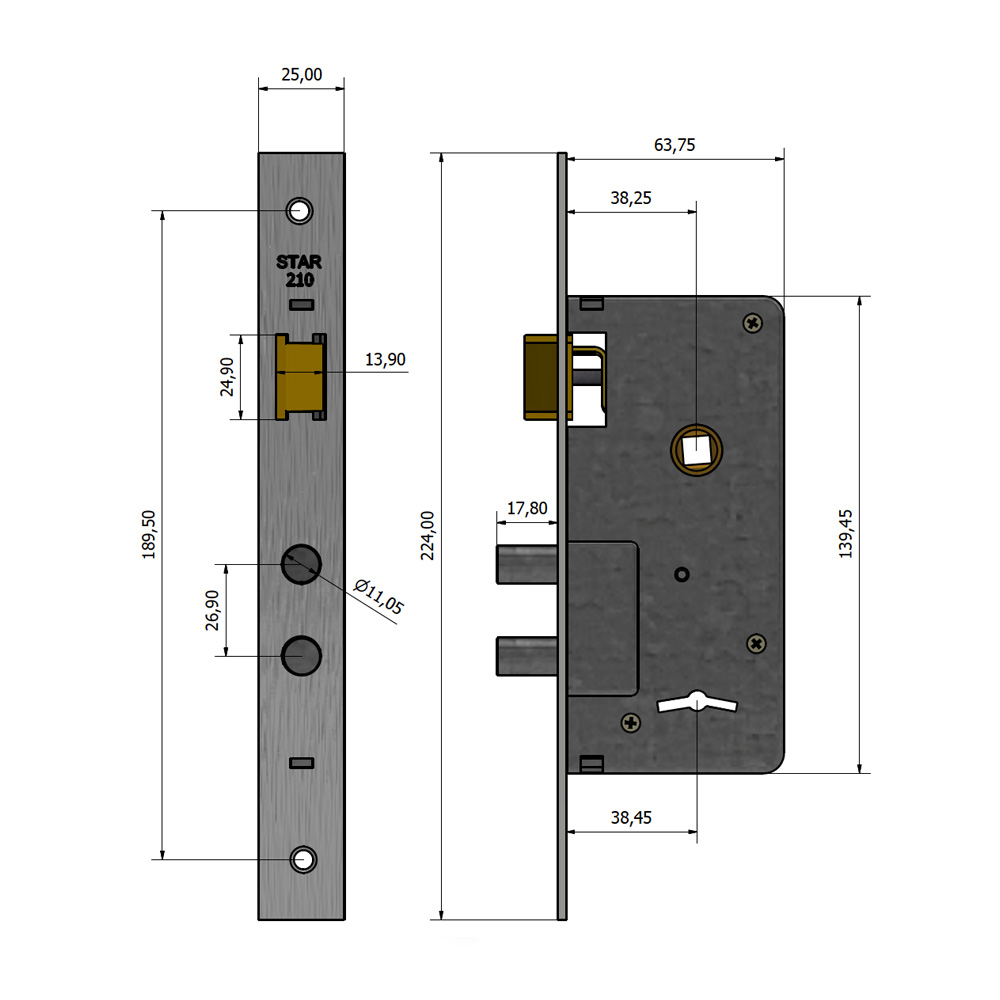 Cerradura Star 210-S - Imagen 3
