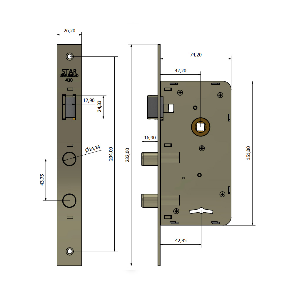Cerradura Star 910 - Imagen 2