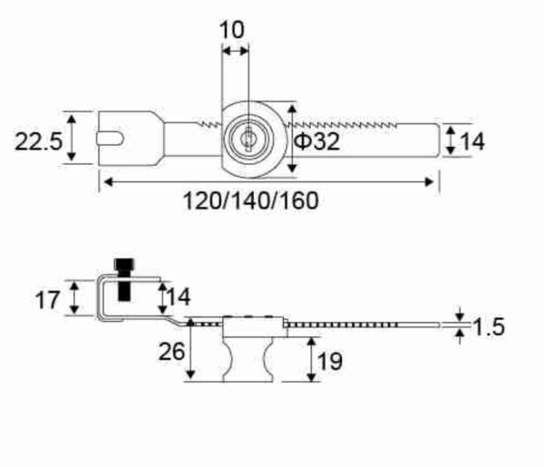 Cerradura tipo "cocodrilo" - Imagen 2