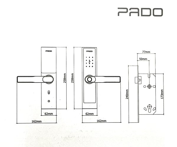 Cerradura Digital PADO FDE-250 - Imagen 2