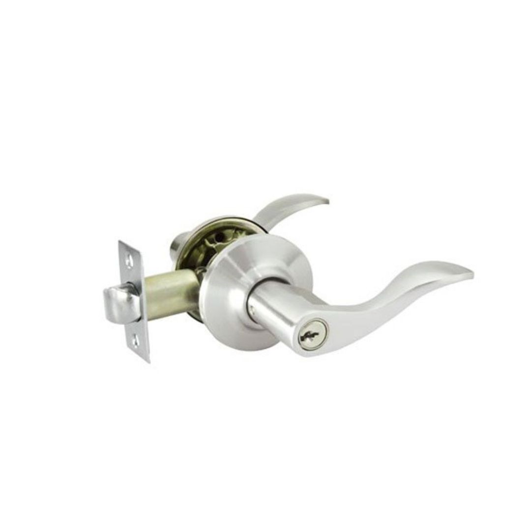 Manija YALE  aston con llavín Cromo Satinado