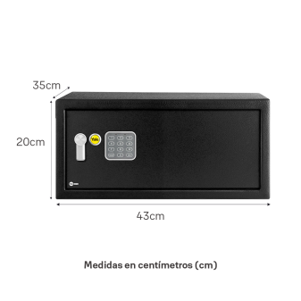 caja fuerte laptop medidas