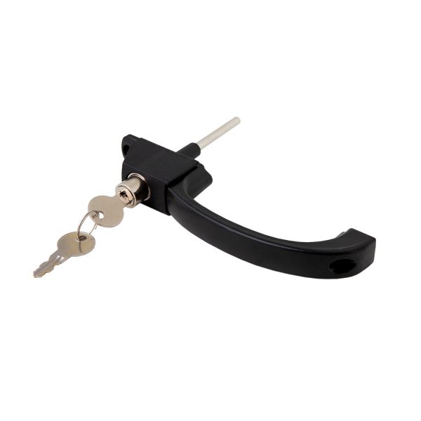 Manija para puerta corrediza c/llave.