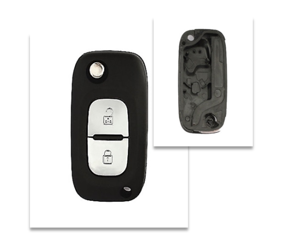Carcasa JMA compatible con Renault ® - 3 botones (Maletero) - Pila en carcasa