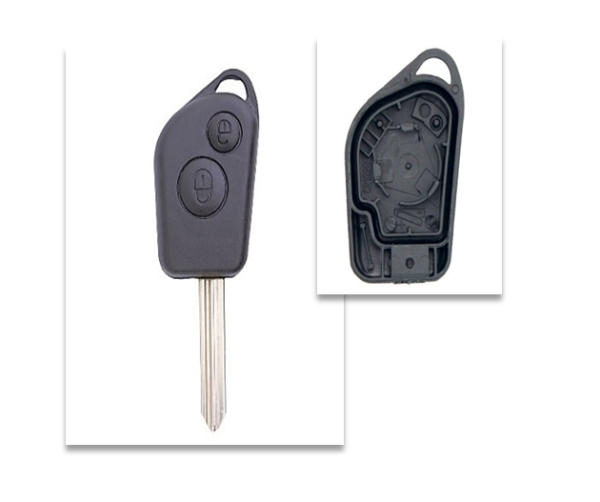 Carcasa JMA compatible con Citroen ® - 2 botones - Pila en carcasa