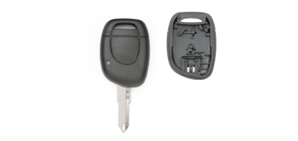 Carcasa compatible con Renault ® - 1 botón - Pila en carcasa