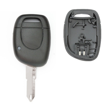 Carcasa JMA compatible con Renault ® - 1 botón - Pila en carcasa