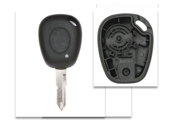 Carcasa JMA compatible con Renault ® - 1 botón - Pila en carcasa