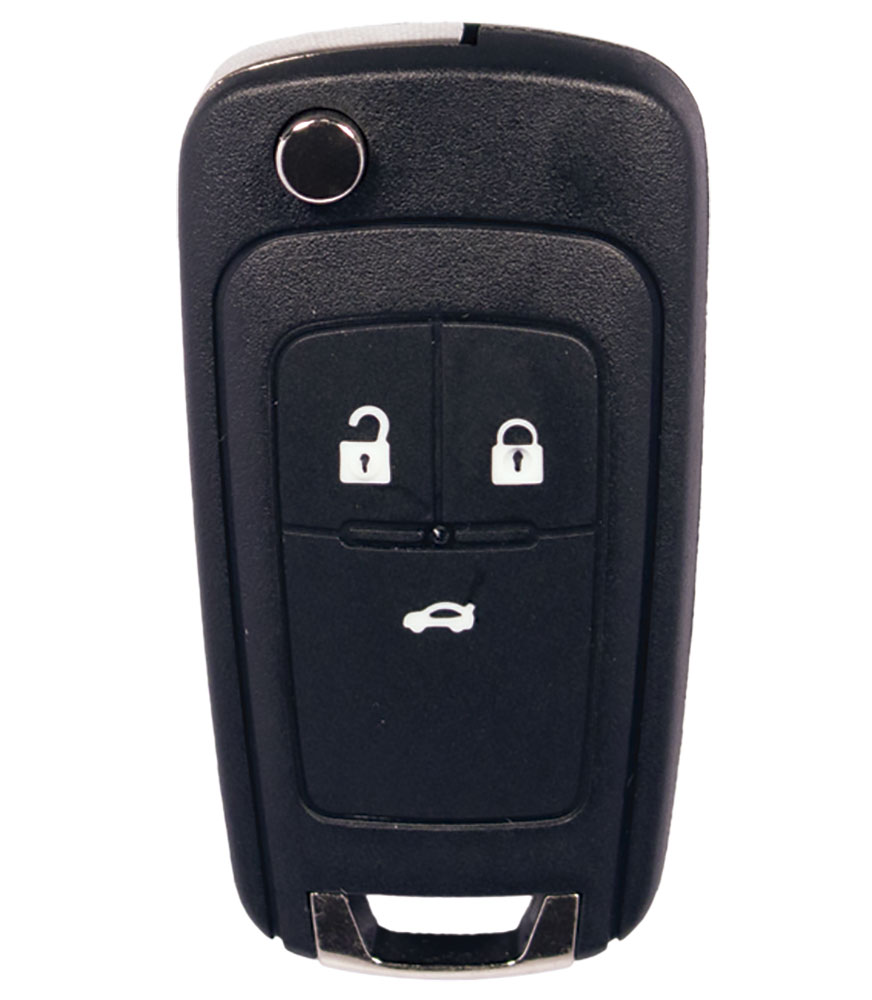 Carcasa  compatible con Chevrolet ® - 3 botones (Maletero) - Pila en carcasa