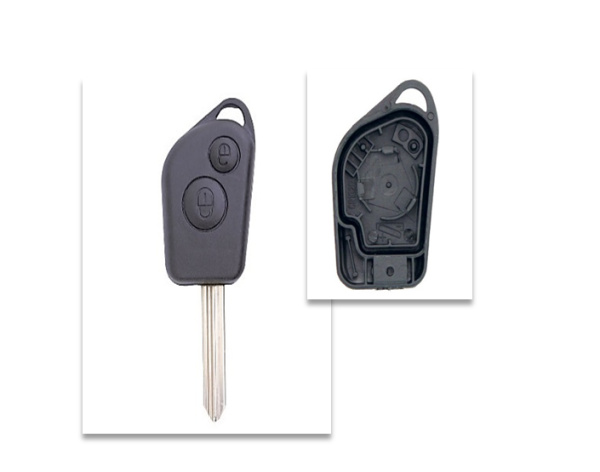 Carcasa JMA compatible con Citroen ® - 2 botones - Pila en carcasa