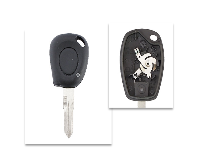 Carcasa JMA compatible con Renault ® - 1 botón - Pila en circuito