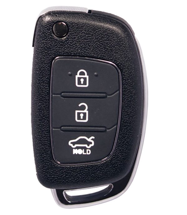 Carcasa JMA compatible con Hyundai ® - 3 botones (Maletero) - Pila en carcasa