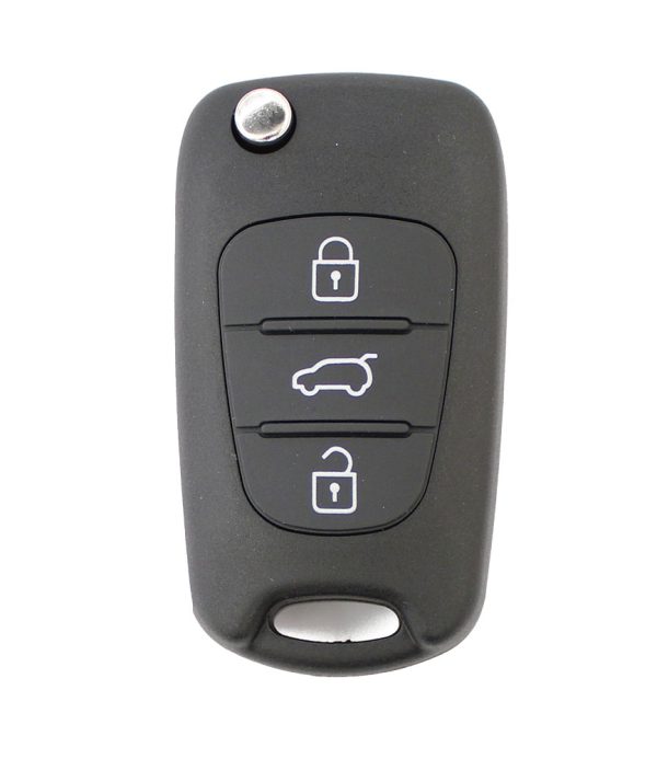 Carcasa JMA compatible con Hyundai ® - 3 botones (Maletero) - Pila en carcasa
