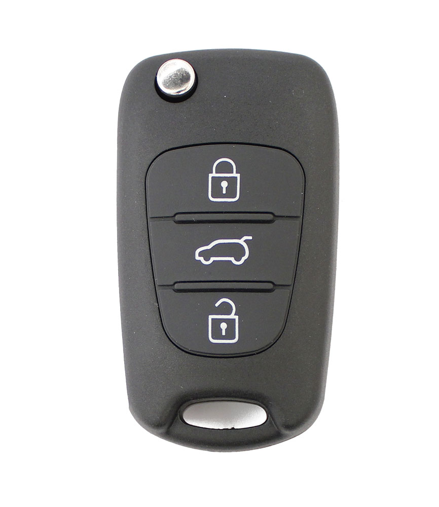 Carcasa JMA compatible con Hyundai ® - 3 botones (Maletero) - Pila en carcasa