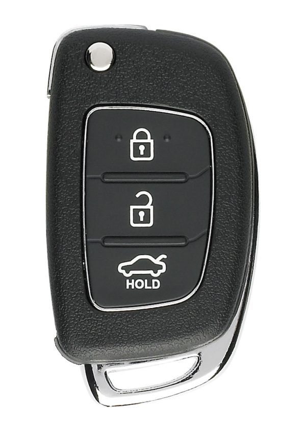 Carcasa JMA compatible con Hyundai ® - 3 botones (Maletero) - Pila en circuito
