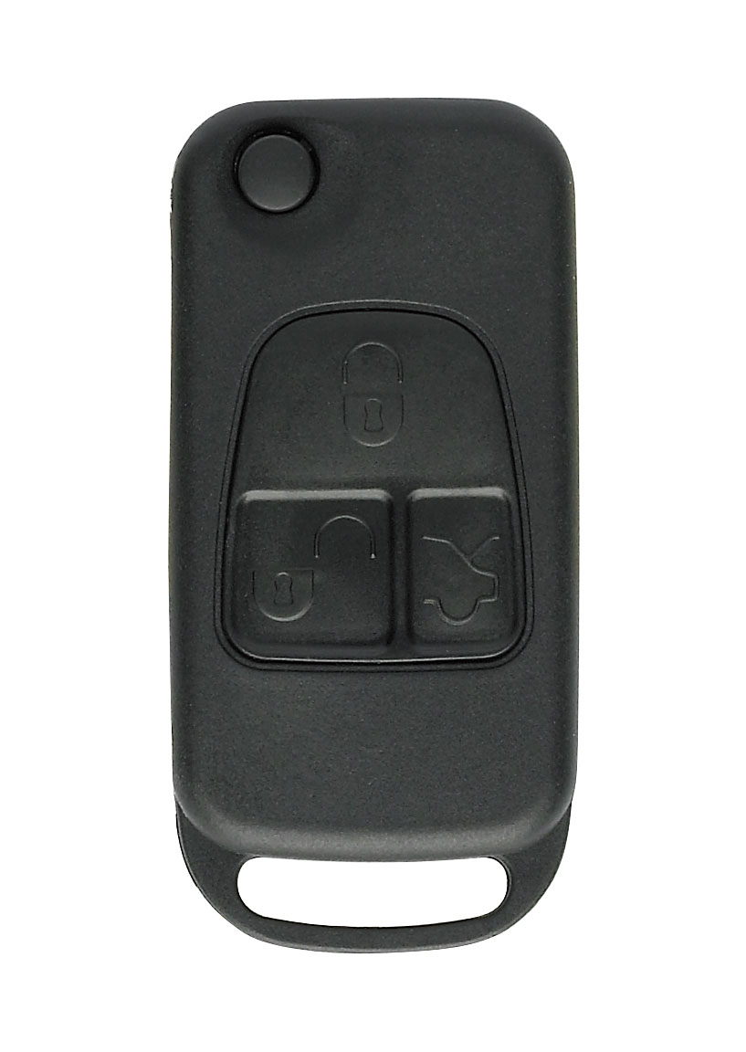 Carcasa JMAcompatible con Mercedes ® - 3 botones (Maletero) - Pila en carcasa