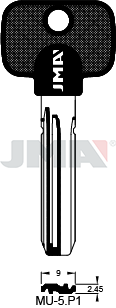 Llave JMA compatible MUL-T-LOCK MU-5P1