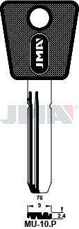 Llave JMA compatible MUL-T-LOCK MU-10P AZUL