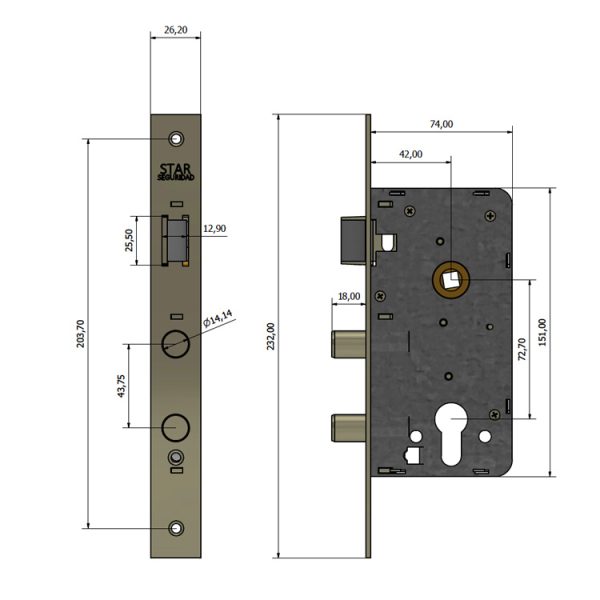 Cerradura STAR 410 MB - Imagen 2